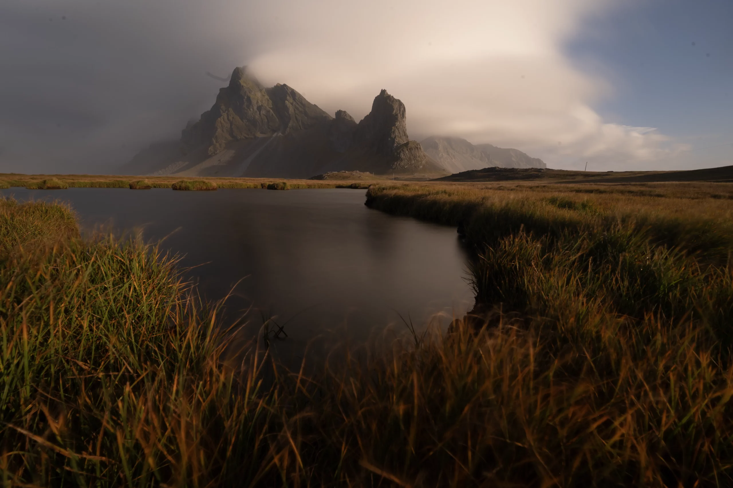 Eystrahorn pred úpravou